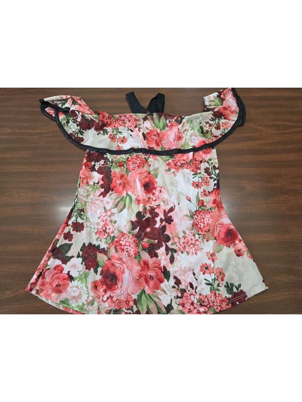 Janette Plus 1X Floral Blouse Sheer Short Sleeve Cottagecore Boho Festival Top